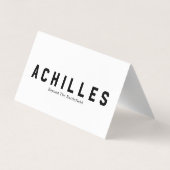 Standard, 3.5" x 2.0" Business Card 名刺 (裏面)