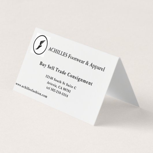 Standard, 3.5" x 2.0" Business Card 名刺 (正面)