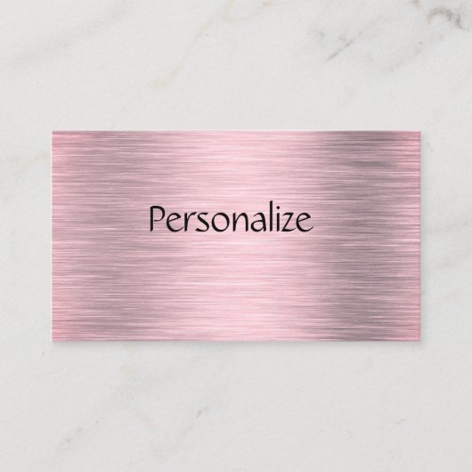 Standard 3.5" x 2.0" Business Card Stainless Metal 名刺 (正面)