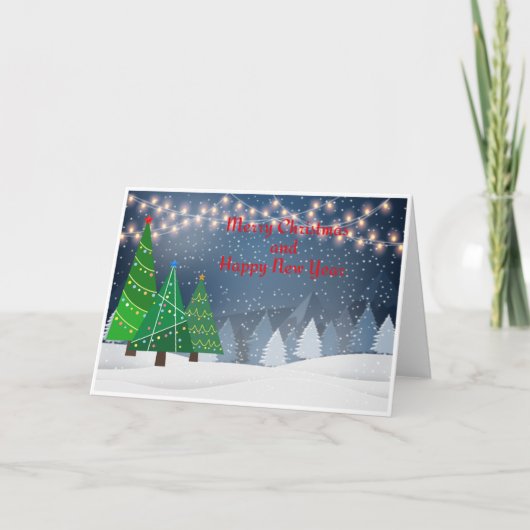 Standard, 5" x 7" Folded Christmas Card カード (正面)
