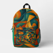 Standard Akkorde プリントバックパック (正面)