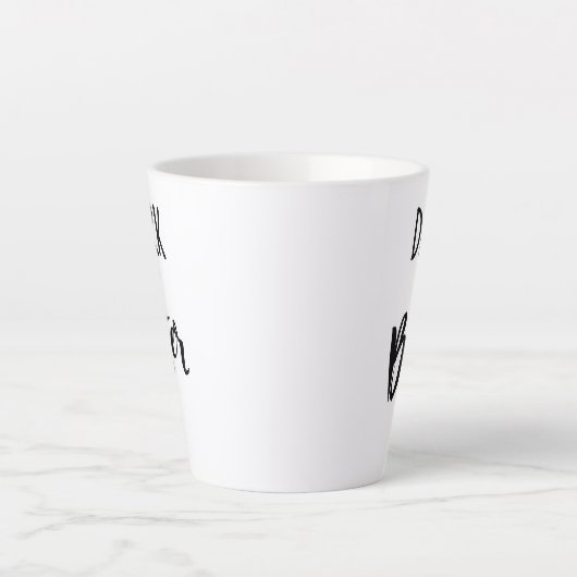 Standard Latte Mug - Dark & Bitter カフェラテマグ (正面)