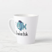 Standard Latte Mug - Je m'en fish カフェラテマグ (左アングル)
