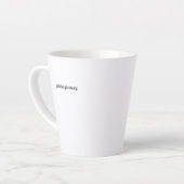 Standard Latte Mug - Please Go Away. カフェラテマグ (左アングル)