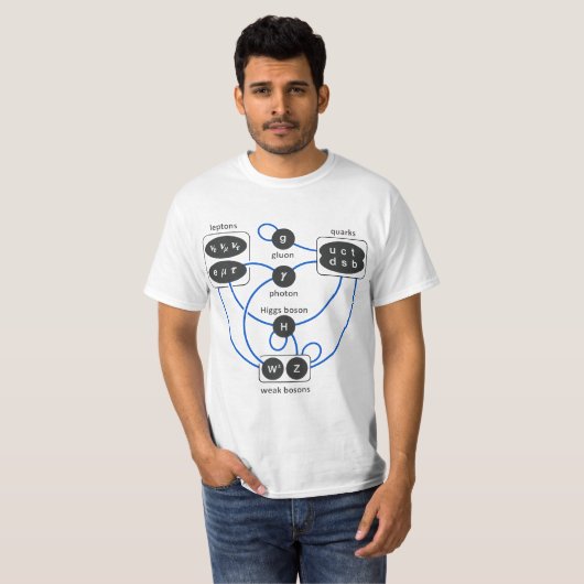 Standard Model Particles Higgs Boson Physics Theor Tシャツ (正面フル)