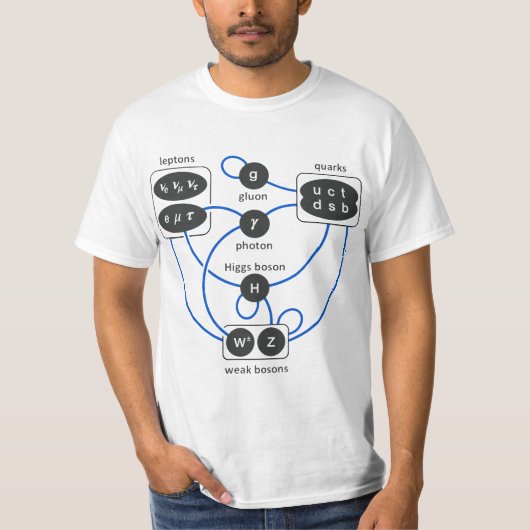 Standard Model Particles Higgs Boson Physics Theor Tシャツ (正面)