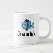 Standard Mug - Je m'en fish ジャンボコーヒーマグカップ (右)