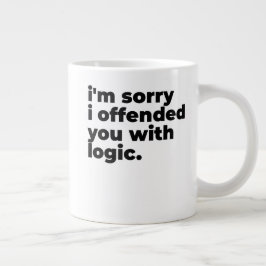 Standard Mug - Sorry I offended you with logic ジャンボコーヒーマグカップ