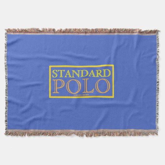 "STANDARD POLO" スローブランケット (正面)