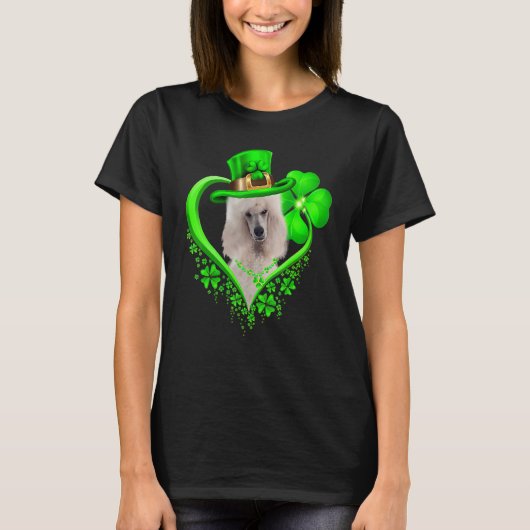 Standard Poodle Dog St Patricks Day Lover Irish Sh Tシャツ (正面)