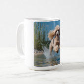 Standard Poodle Elegant Coffee Mug コーヒーマグカップ (正面左)