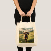 Standard Poodle Elegant Grocery Tote Bag トートバッグ (正面(商品))