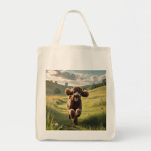 Standard Poodle Elegant Grocery Tote Bag