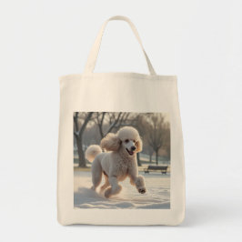 Standard Poodle Elegant Grocery Tote Bag トートバッグ