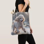 Standard Poodle Elegant Shoulder Tote Bag トートバッグ (クローズアップ)
