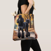 Standard Poodle Elegant Shoulder Tote Bag トートバッグ (クローズアップ)
