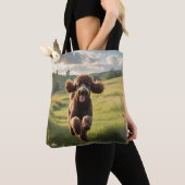 Standard Poodle Elegant Shoulder Tote Bag トートバッグ (クローズアップ)