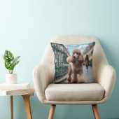 Standard Poodle Elegant Throw Pillow クッション (椅子)