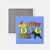 Standard_Schnauzer_Agility マグネット (正面/裏面)