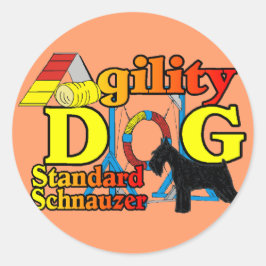 Standard_Schnauzer_Agility ラウンドシール