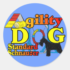 Standard_Schnauzer_Agility ラウンドシール