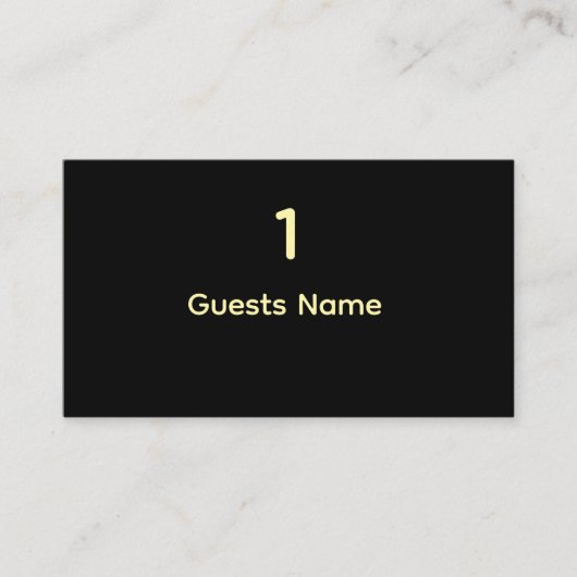 Standard Wedding Place Card Size 名刺 (正面)