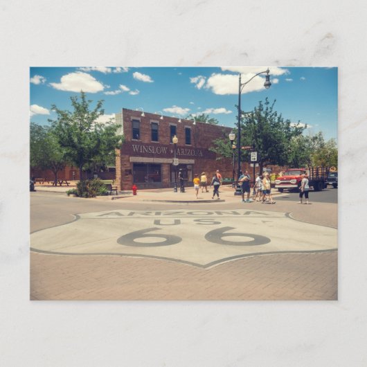 Standin' on a Corner in Winslow Arizona ポストカード (正面)