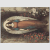 Standing Archway Angel Floral Garden Decoupage 薄葉紙 (正面)