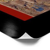 Standing Buddha Tang Dynasty Mogao Caves Silk Road ポスター (コーナー)