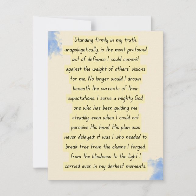 Standing Firm in Truth (正面)