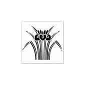 Standing iris / 立ち杜若 ラバースタンプ (インプリント)