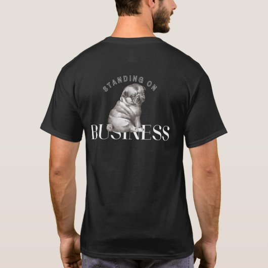 Standing on Business | ブラックTシャツ Tシャツ (裏面)