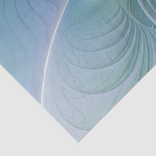 Standing Ovations, Abstract Blue Turquoise Fractal 薄葉紙 (詳細)