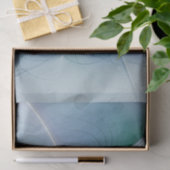 Standing Ovations, Abstract Blue Turquoise Fractal 薄葉紙 (ギフト)