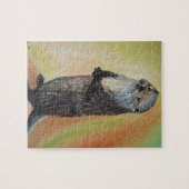 Standing River Otter Painting ジグソーパズル (横)