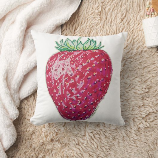 Standing Strawberry クッション (ブランケット)