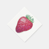 Standing Strawberry スタンダードカクテルナプキン (角)