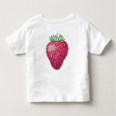 Standing Strawberry トドラーTシャツ (裏面)
