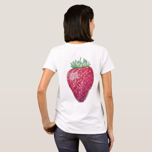 Standing Strawberry Tシャツ (裏面フル)