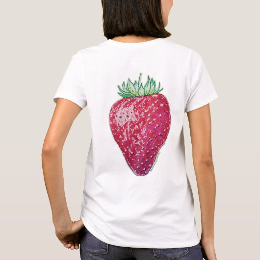 Standing Strawberry Tシャツ (裏面)