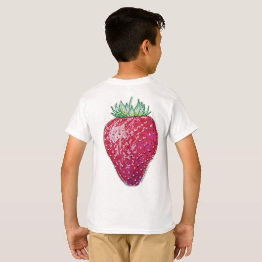 Standing Strawberry Tシャツ (裏面フル)