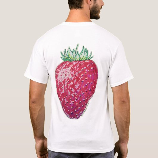 Standing Strawberry Tシャツ (裏面)