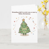 Standing Tall to Wish You a Merry Little Christmas カード (黄色い花)