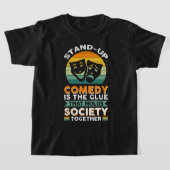 StandUpコメディは社会を支える接着剤である峠 Tシャツ (レイダウン)