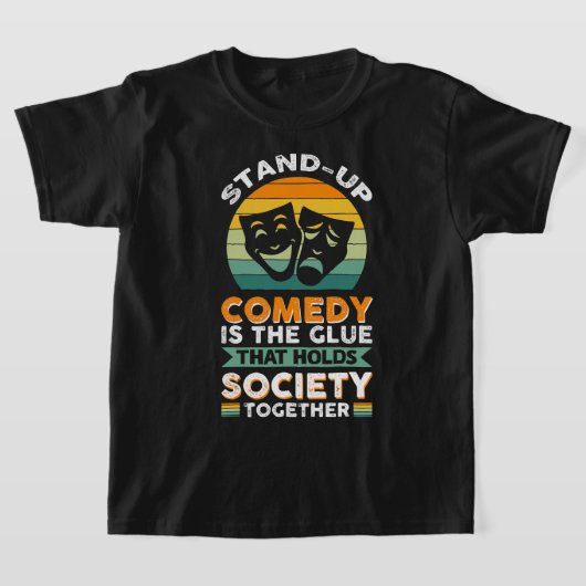 StandUpコメディは社会を支える接着剤である峠 Tシャツ (レイダウン)