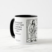Standup Jesus - funny journal verses - Artists マグカップ (正面左)
