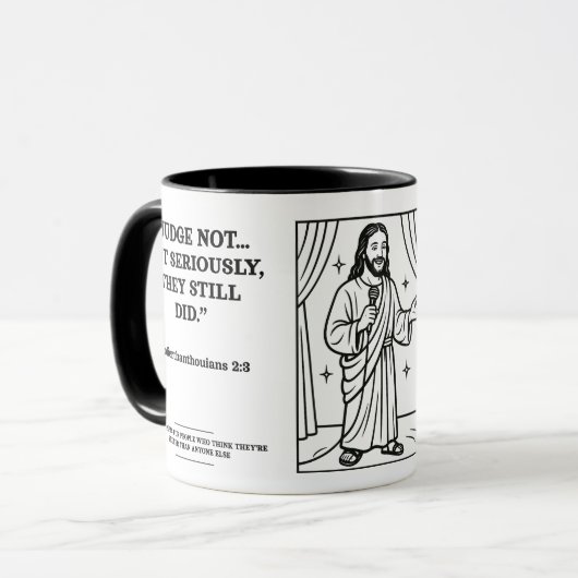 Standup Jesus - funny verses - Better マグカップ (正面左)