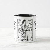 Standup Jesus - funny verses - Narcissists マグカップ (中央)