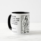 Standup Jesus - funny verses - Narcissists マグカップ (正面左)