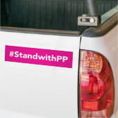 #StandWithPPのバンパーステッカー バンパーステッカー (トラック上)
